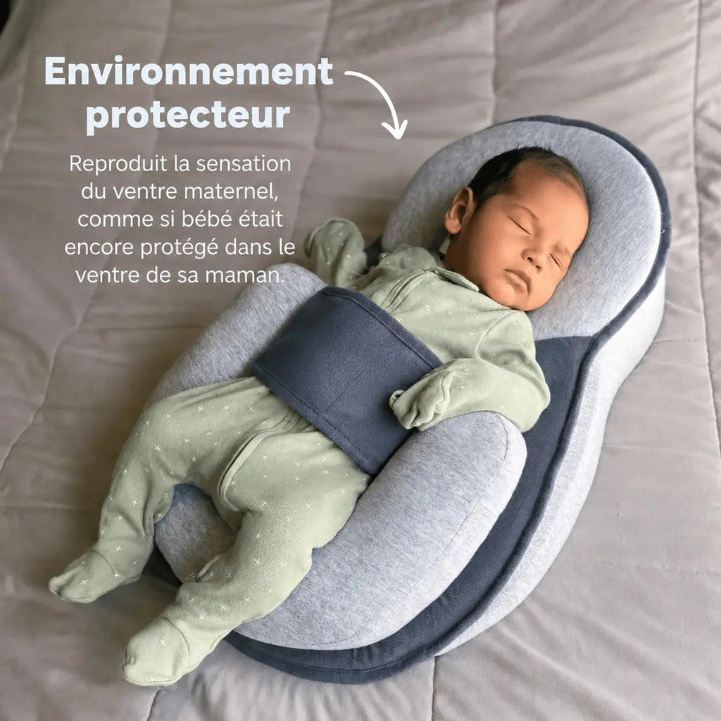 Infographie du Cocon, nouveau-né endormi, « Environnement protecteur »